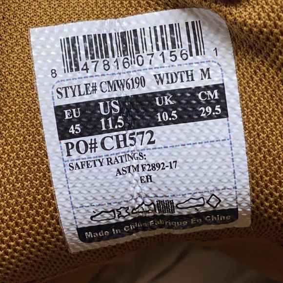 Carhartt Soft Toe 6" Waterproof Leather Work NEW - Picture 14 of 15